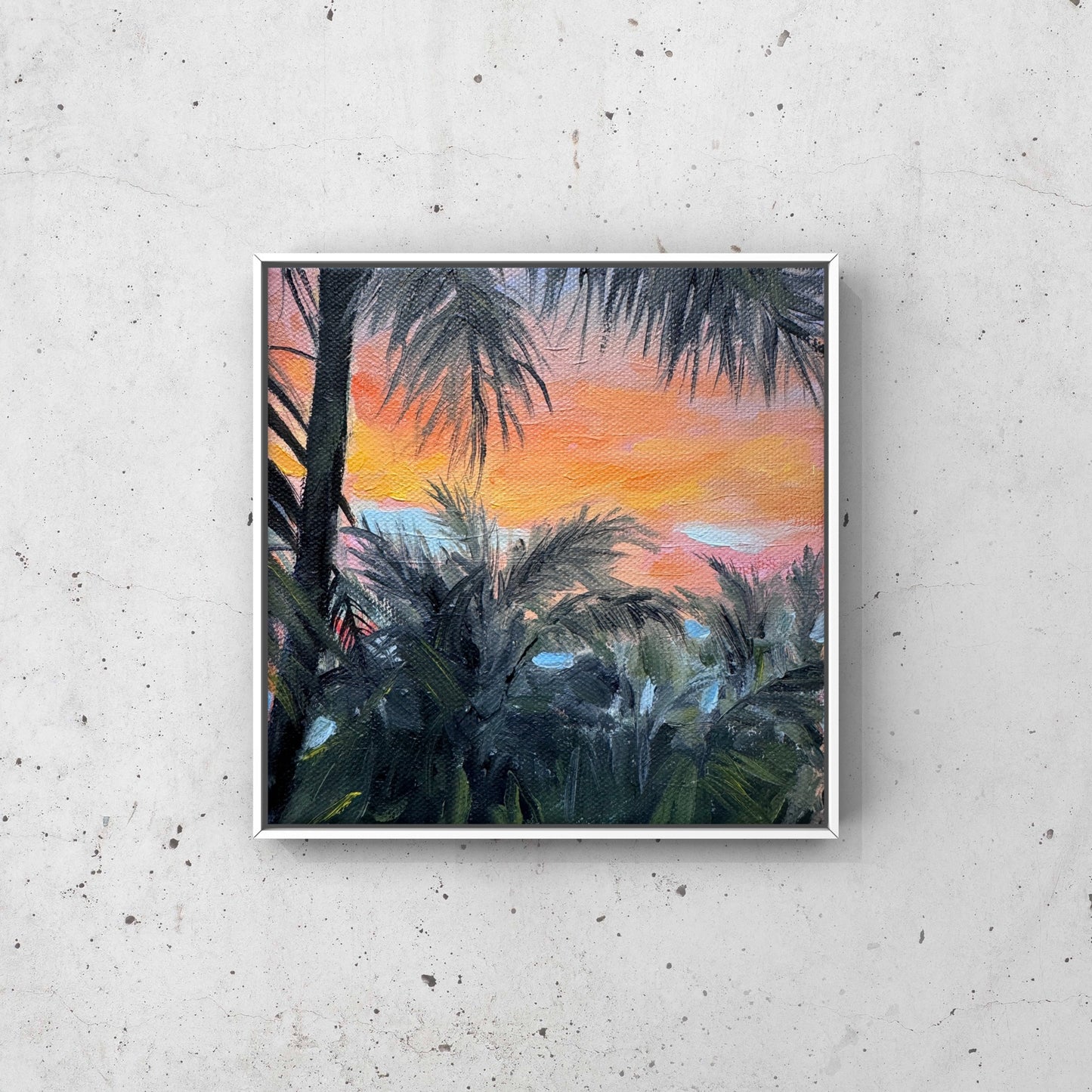 Tropical Sunset Silhouette